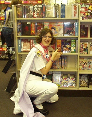 Look, 'Tou-san! I'm famous!